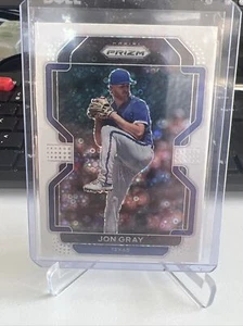 Jon Gray SSP #'d 3/5 2022 Panini Prizm Nr. 146 weiße SSP Parallel Texas Rangers - Bild 1 von 3