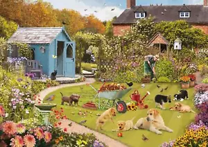 Otter House Garden Fun Jigsaw Puzzle (500 Extra Large XL Pieces) - Picture 1 of 1
