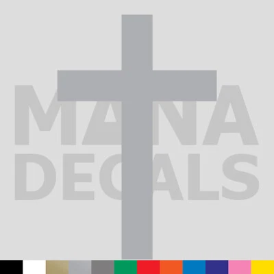 Vinilo Cruz Troquelado Calcomanía Adhesiva - Cristiano Jesucristo Religioso Dios Iglesia Foto 1 de 3