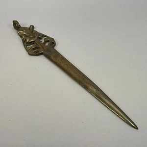 Vintage figürlicher Messing Brieföffner - Made in China - Bild 1 von 7