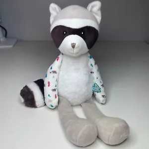 Kaloo Leon the Raccoon Plush Doll 13” Stuffed Animal Gray White Tree Pattern - Picture 1 of 13