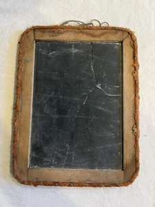 Antique Childs Dbl Side Wood Slate Chalkboard One Room School House - Picture 1 of 5