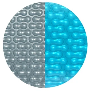 Solarplane Rund 300cm Darkblue-Silver 400µm Geobubble Isolation Solarfolie Pool - Bild 1 von 4