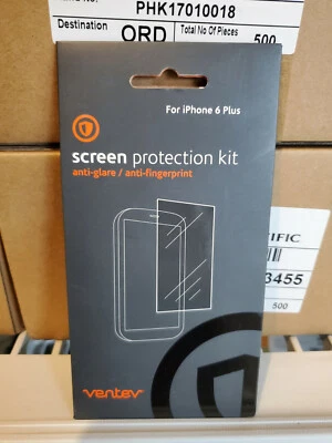 Ventev Anti-Glare/Fingerprint Screen Protector for iPhone 8+/7+/6s+/6+ - 2 Pack - Image 1 of 2