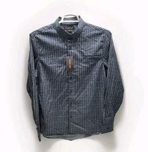 Michael Kors Men's L Button Up Shirt MK All Over Print NWT Midnight Spring 1 - Picture 1 of 10