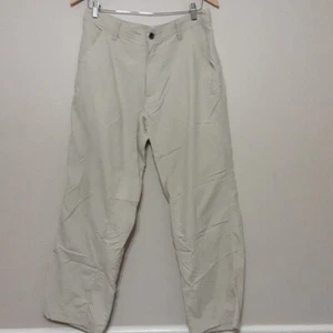 Exofficio mens utility outdoor pant 34 beige hiki camp casual performance Y2K - Picture 1 of 8
