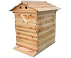 7Pcs Auto Flow Honey Hive Beehive Frames + Unique Beehive House Fir Wooden Boxes