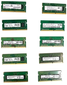 LOT OF 10 Mix Major Brands 8GB PC4-3200 DDR4 SODIMM Laptop Memory - Picture 1 of 1