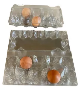 50 Contenitori da 10 uova in Plastica riciclata. Confezioni per uova trasparente - Imagen 1 de 3