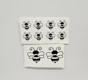 Set of 10 Bumble bee Vinyl Decals Stickers Crafts Scrapbook - Picture 1 of 1
