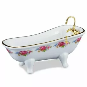 Porcellana Reutter - Set da bagno in miniatura per casa delle bambole Dresdner Rose - Foto 1 di 3