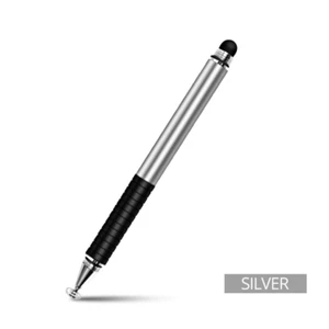 Universal 2 in 1 Stylus Drawing Tablet Pens Capacitive Screen Touch SILVER B04 - Zdjęcie 1 z 1