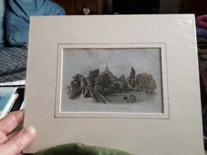 Antique Print “Dane John, Canterbury” L.LaRaze, Printed G.Pullsden. 1865 - Picture 1 of 7