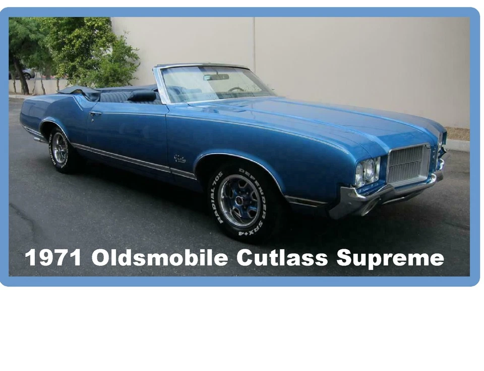 1971 Oldsmobile Cutlass Supreme Convertible  Refrigerator / Tool Box  Magnet - Image 1 of 1