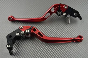 Par de palancas de freno y embrague largas rojas CNC DUCATI DIAVEL/CARBONO 1200 2011 - Imagen 1 de 4