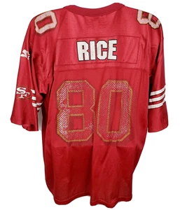 San Franciso 49ers Jerry Rice Vintage 90s Jersey Size XL Red - Picture 1 of 9
