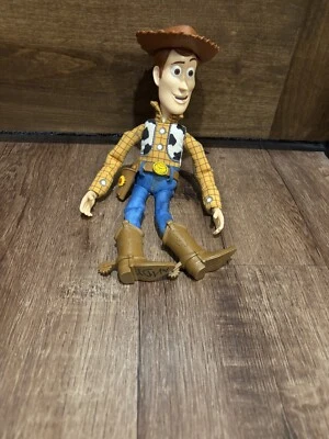 迪士尼皮克斯玩具总动员伍迪拉绳娃娃 15 英寸 Thinkway 玩具 * 阅读说明 — 第 1/4 张图片