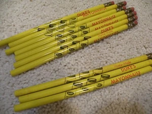 Lot of 10 Vintage DUKE'S MAYONNAISE PENCILS New Unsharpened MAYO - Picture 1 of 4