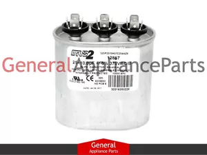 AC Oval Capacitor 25+10 440v Fits Whirlpool # 999773 998367 998366 998284 997472 - Picture 1 of 1