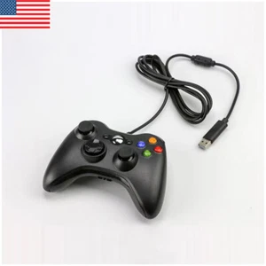 Wired Controller USB For PC Compatible With Xbox 360 / Windows 7 8 10 11 Gamepad - Picture 1 of 12