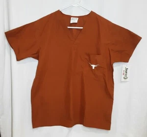BURCS Texas Longhorns Medical Scrub Top Men's Size Small - NWT - K3 - Picture 1 of 4