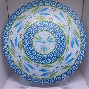 Temptations Glass Round Hot Plate Trivet Cutting Board New 11” - Picture 1 of 4