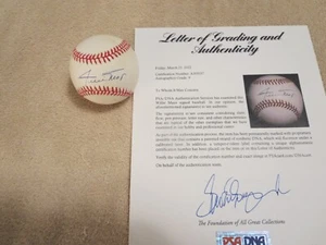 WILLIE MAYS SIGNED BASEBALL PSA LOA GRADED A 9,. BOLD STRONG SIGNATURE. $$$$$$ - Picture 1 of 8