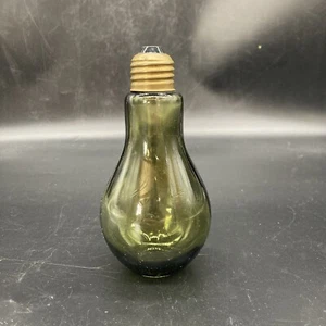 VTG avocado green glass lightbulb Japan - Picture 1 of 6