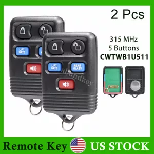 2 For 2003 2004 2005 2006 2007 Lincoln Navigator Keyless Remote Control Key Fob - Picture 1 of 6