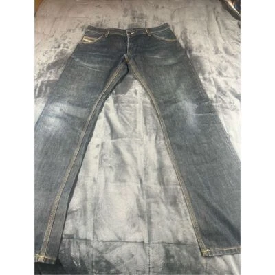 Diesel Hombre Krooley Regular Slim Zanahoria Hombres 31X32 Azul Lavado Hipster Foto 1 de 4