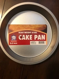 3 X Heavy Weight Steel Cake Pan 8.5 Inches Fast Shipping - Picture 1 of 6