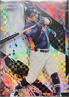 Jose Altuve 2024 Topps Finest #121 Uncommon Checkerboard Refractor - Astros - Image 1 of 2