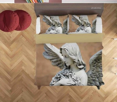3D Engel Statue Kunst Modern Quilt Cover Set Bettwäsche Sets Kissenbezüge - Bild 1 von 4