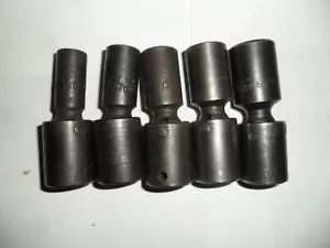 USA Mac Tools 3/8" Dr 5 pc XUP126D-206D 3/8- 5/8 DEEP Swivel Impact Sockets BIN - Picture 1 of 11