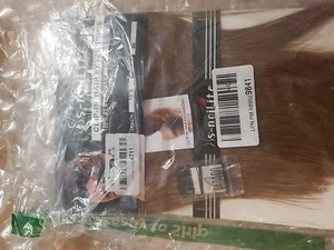 S-Noilite Clip In Hair Extensions 100% Remy Human Hair 10"D #6 LT Brown NEW - Picture 1 of 21