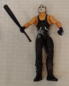 STING Mattel WWE Loose ELITE Wrestling Figure WWF Wrestlemania WCW Hall Fame Bat - Picture 1 of 2