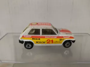 RENAULT 5 TL RALLY LE CAR RED/WHITE SUPERFAST n21 1:54/apx 1:64 MATCHBOX NO BOX - Imagen 1 de 6