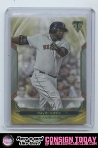 2019 Topps Triple Threads David Ortiz Citrine #/75 Boston Red Sox - Picture 1 of 2