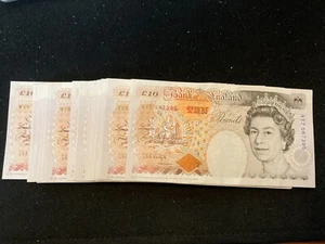 Dickens Kentfield TEN Pound £10 Banknotes (1992-93) EF-Unc B366 Qty or Prefix - Picture 1 of 2