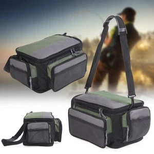 Large-Fishing Tackle Bag Waist Shoulder Waterproof Reel Lure Gear Storage Pack - Picture 1 of 8