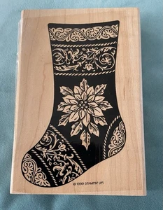 Stampin’ Up! - Weihnachtsstrumpf - Gummi & Holz 1 Stück Stempelset - gebraucht - Weihnachten - Bild 1 von 4