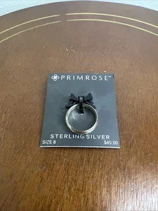 Anillo de plata esterlina prímula nuevo en paquete talla 8 - Imagen 1 de 6