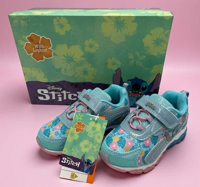 Nuevo Disney Lilo and Stitch Aloha Niño Niña Iluminado Tenis Talla 7 Zapatos Caja Foto 1 de 4