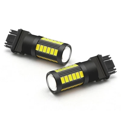 LED Bulbs Lamps Light Replacement White 2pcs 3157 5630 Daytime Running - Image 1 of 4