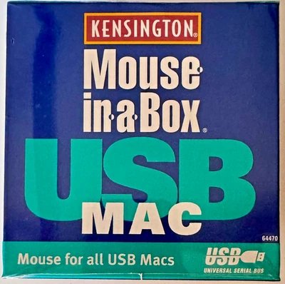 NEW Kensington Mouse-in-a-Box Model No. 64470 for all USB Macs, green - Image 1 of 3