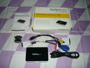 Urządzenie do przechwytywania wideo StarTech USB3HDCAP HDMI DVI VGA używane przetestowane opis - Zdjęcie 1 z 1