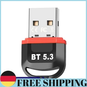 Adaptador USB Compatible con Bluetooth 5.3 Mini Adaptador USB Inalámbrico (Rojo) - Imagen 1 de 8