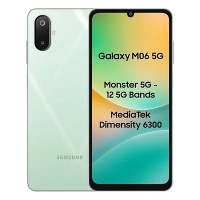 Samsung Galaxy M06 5G (Sage Green, 4GB RAM, 64GB Storage) MediaTek Dimensity - Immagine 1 di 4