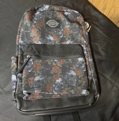 Dickies Floral And Skull Backpack NWT Laptop Pocket - Image 1 of 4