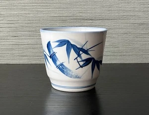 Vintage japanische Arita Porzellan Teetasse, Bambus Motiv, gemarkt, 3,25" B x 3" T - Bild 1 von 8